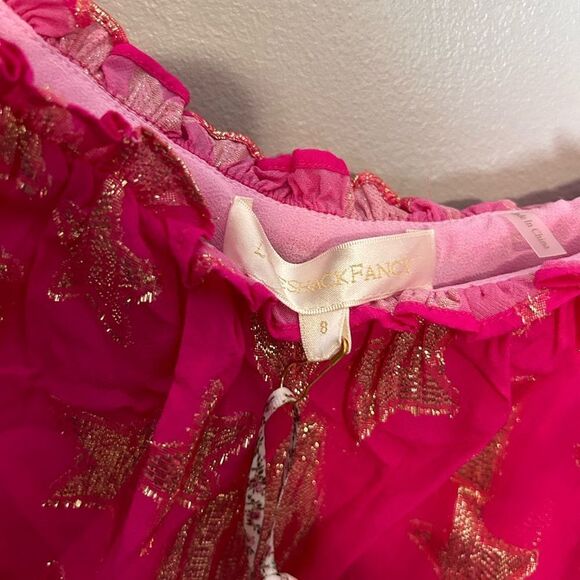 LoveShackFancy Vynne Off The Shoulder Maxi Ombre Dress NWT - Picture 5 of 7